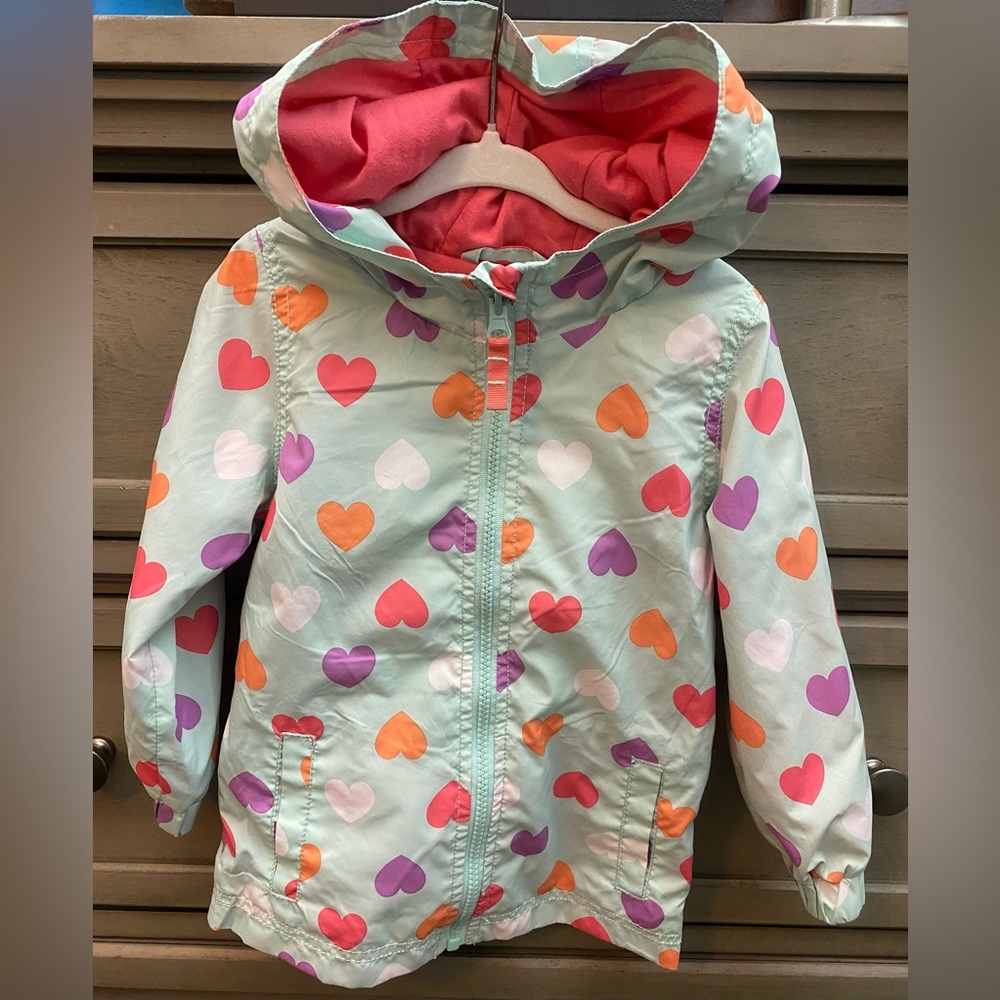 Colorful Heart Patterned Kids' Jacket